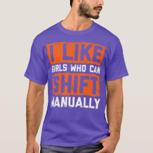 Bilmekaniska flickor flyttar manuellt automatiska t shirt