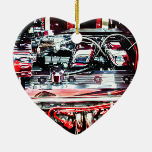 Bilmotor Julgransprydnad Keramik