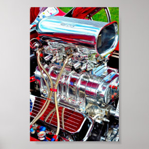 Bilmotor med hög prestanda poster