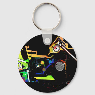 Bilmotor Nyckelring