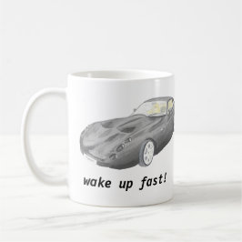 Bilmuggen för TVR Tuscan, vaknar fastar upp Kaffemugg
