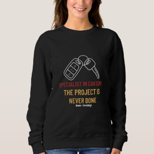 Bilnyckel Konst Projektet är aldrig färdigt T Shirt