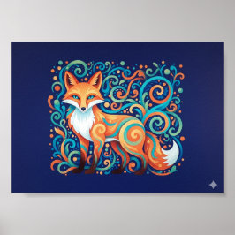 Bilomorfisk foxart poster