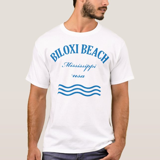 BILOXI BEACH Mississippi usa T Shirt (Framsida)