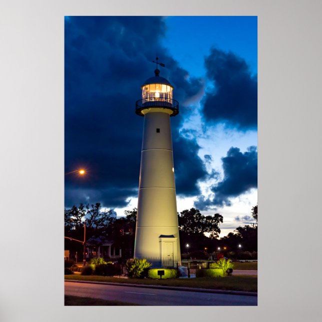 Biloxi Lighthouse Poster 20 x 30 (Framsidan)