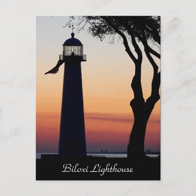 Biloxi Lighthouse-vykort Vykort (Framsida)