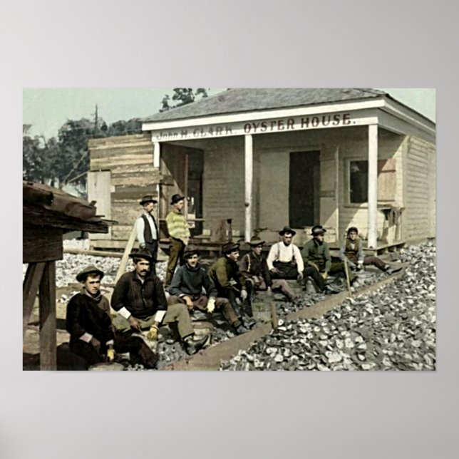 Biloxi Mississippi 1905 Oyster House Poster (Framsidan)
