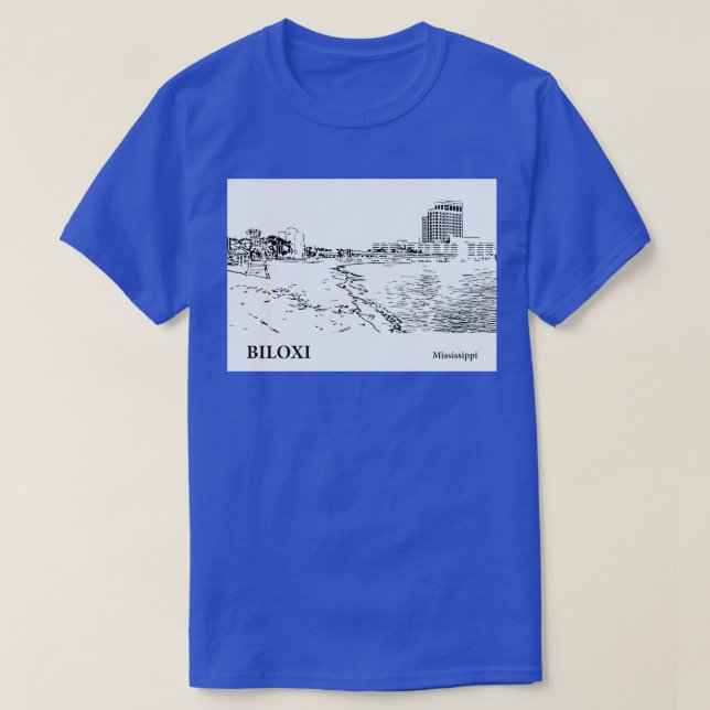 Biloxi Mississippi 7 T Shirt (Design framsida)