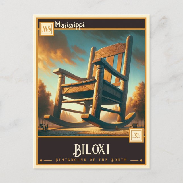 Biloxi, Mississippi  | Antik Vykort (Framsida)
