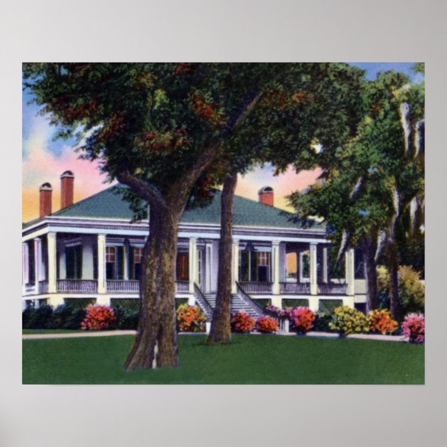 Biloxi Mississippi Beauvoir Poster (Framsidan)