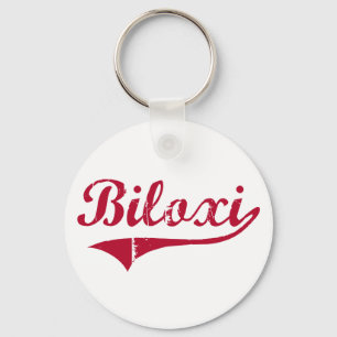 Biloxi Mississippi Classic Design Nyckelring