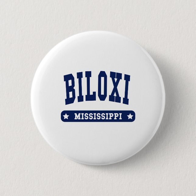 Biloxi Mississippi College Stil t shirts Knapp (Framsida)