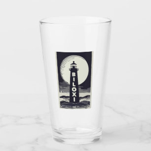 Biloxi Mississippi Lighthouse Måne Glaskopp