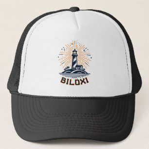 Biloxi Mississippi Lighthouse Soluppgång Keps