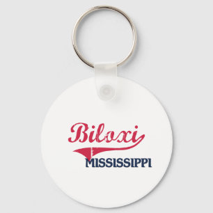 Biloxi Mississippi stadsklassiker Nyckelring