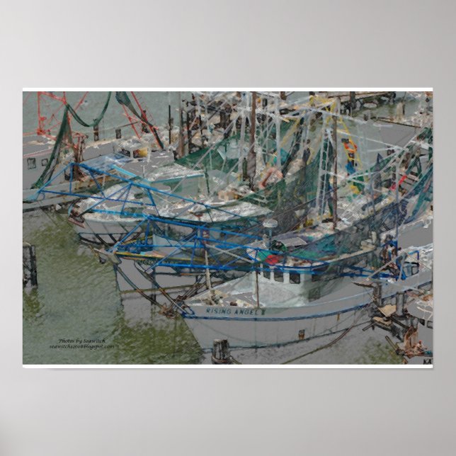 Biloxi Shrimp Boats Poster (Framsidan)