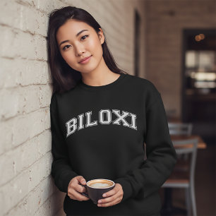 BILOXI Universitetstilsvärmare Amerika College Lång Ärmad Tröja