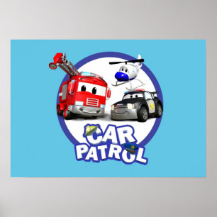 Bilpatrullen i Car City Poster