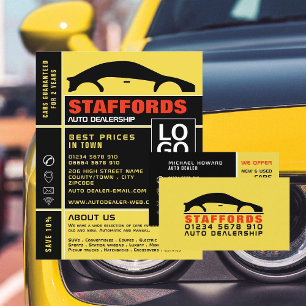 Bilreklam, Logotyp för automatisk varning Reklamblad