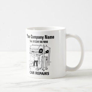 Bilreparationer, Tecknad Mugg