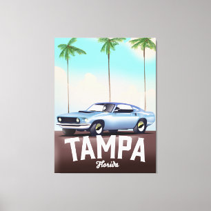 Bilreseaffär för Tampa Florida Canvastryck