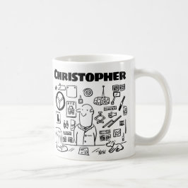 Bilreservdelar - återförsäljare med Namn Kaffemugg