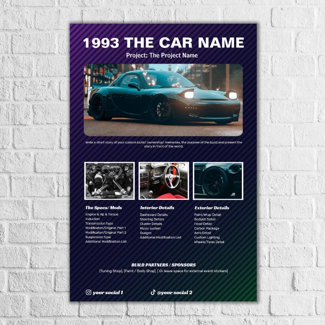 Bilshow Spec Board Kameleont kol Poster (Skapare uppladdad)