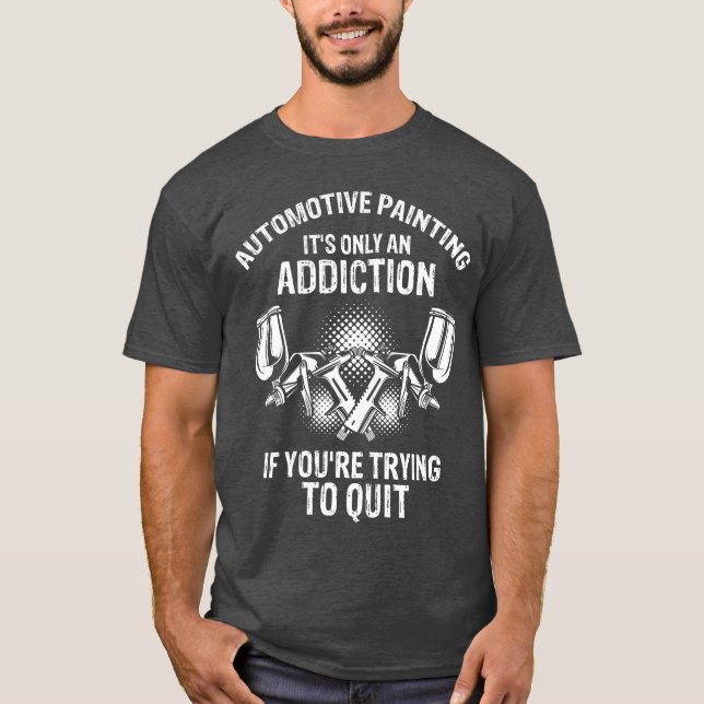 Bilskildrare Fordonsmålning Spruta kul T Shirt (Framsida)