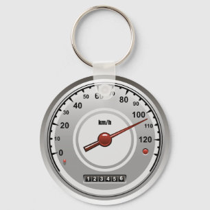 BilSpeedometer Keychain Nyckelring