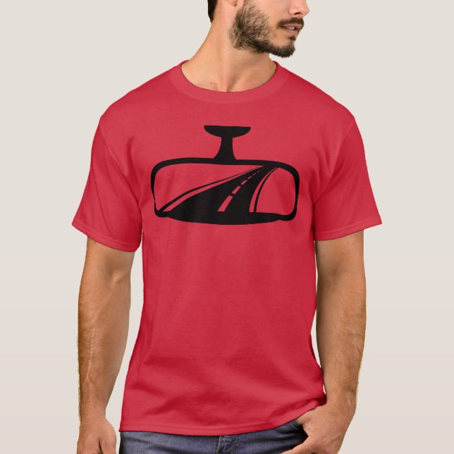 Bilspegel med highway boy t shirt (Framsida)