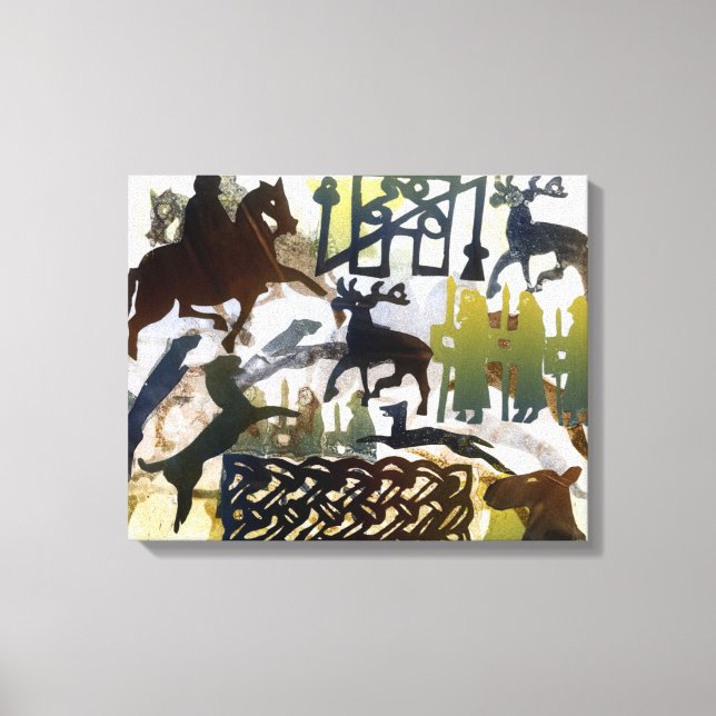 Bilsymboler och Lakning Canvastryck (Framsida)