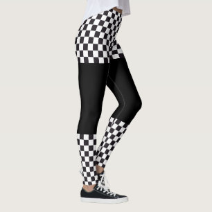 Biltävla/schackmönster + din backgr. & idéer leggings