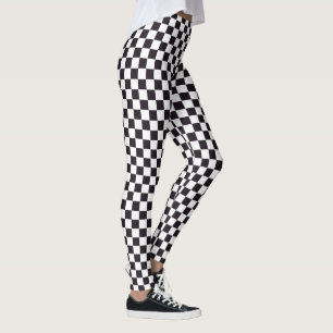 Biltävla/schackmönster + din backgr. & idéer leggings