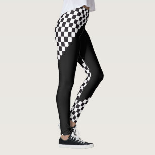 Biltävla/schackmönster + din backgr. & idéer leggings
