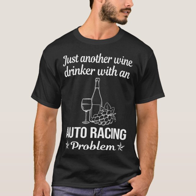 Biltävling Bilar Motorsport T Shirt (Framsida)