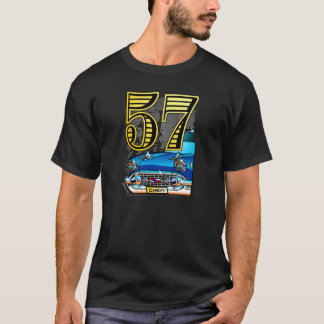 Biltecknad för 57 Chevy T-shirt
