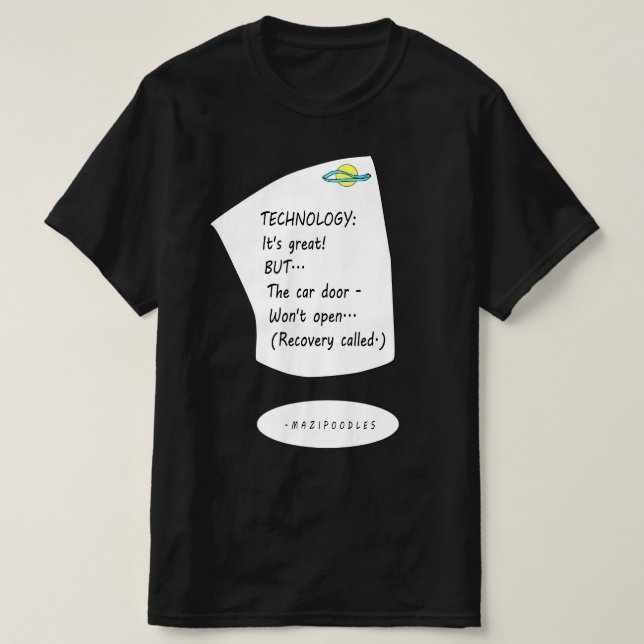 Bilteknik - Svart stil T Shirt (Design framsida)