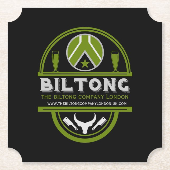 Biltong Makers and Sellers Underlägg Papper (Framsida)