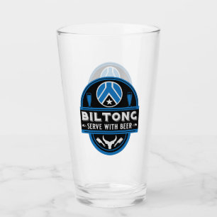 Biltong och öl glaskopp