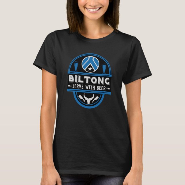 Biltong och öl t shirt (Framsida)