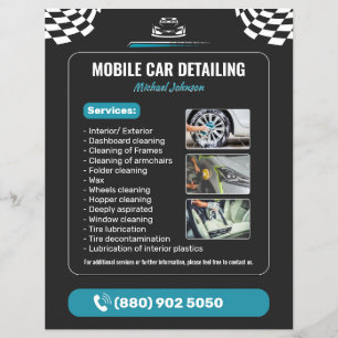 Biltvätt Auto Detailing Reklamblad
