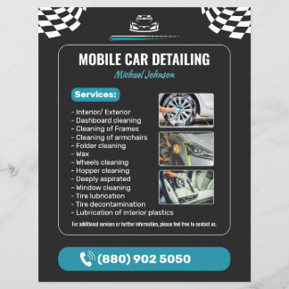 Biltvätt Auto Detailing Reklamblad