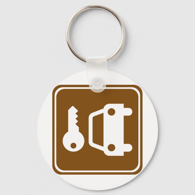 Biluthyrningsskylt Nyckelring (Framsida)