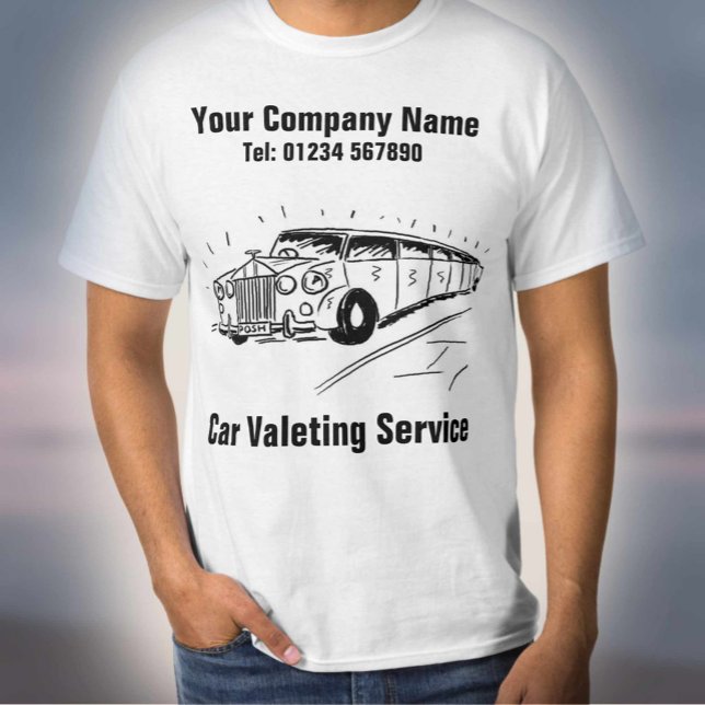 Bilvärdetjänst - med information om Namn och konta T Shirt (Skapare uppladdad)