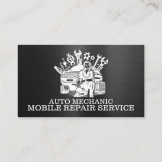 Bilvårdshandläggare Automotive Reparation Metall S Visitkort