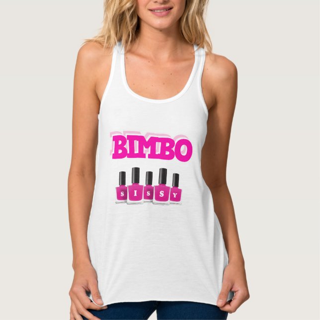 Bimbo-Tank Linne Med Racerback (Framsida)