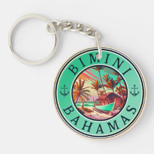 Bimini Bahamas ankare Fiskeredskapsbåt på Vintagen