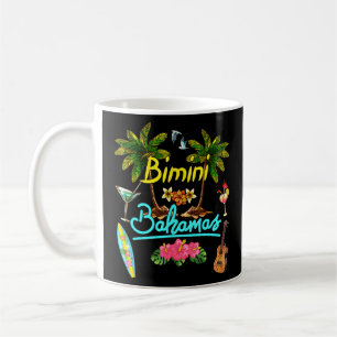 Bimini Bahamas Beach Summer Handflatan Surfa Sol S Kaffemugg
