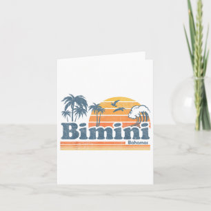 Bimini Bahamas Beach Summer Vacation Sol Vintage 7 Kort