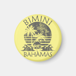 Bimini Bahamas Magnet Vacation Cruise Retro Beach